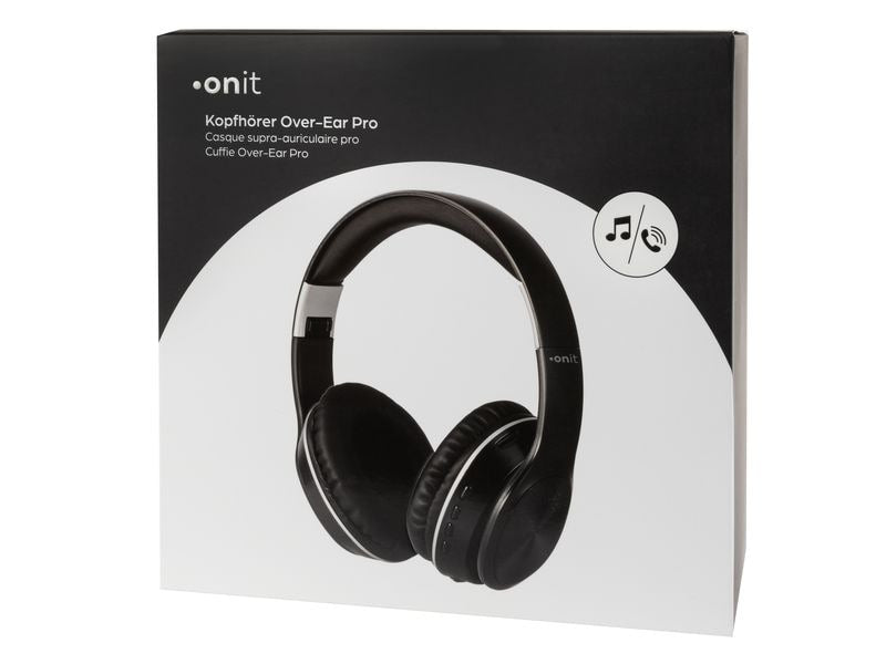 onit Wireless Over-Ear-Kopfhörer Schwarz