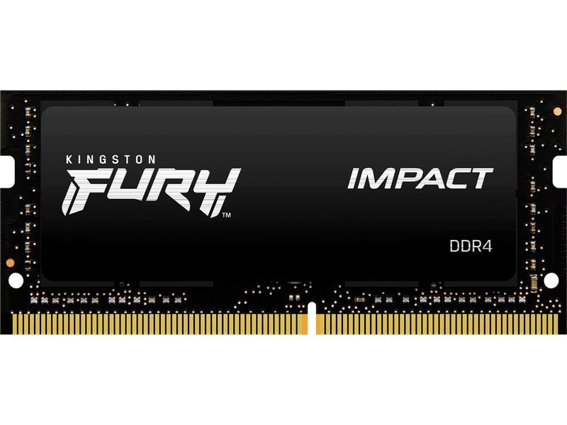 Kingston Fury Impact, SO-DIMM, DDR4, 64GB (2 x 32GB), 3200MHz - schwarz