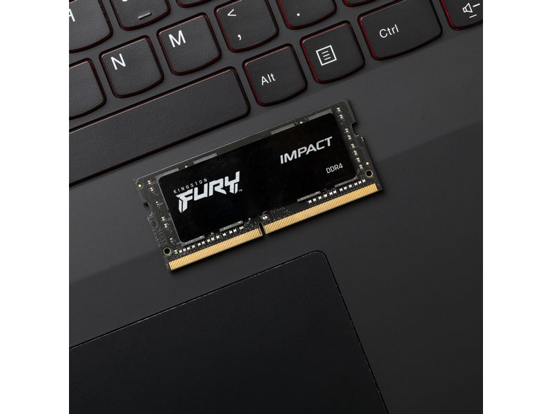 Kingston Fury Impact, SO-DIMM, DDR4 32GB, 3200MHz - schwarz