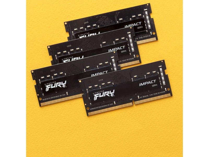 Kingston Fury Impact, SO-DIMM, DDR4, 16GB (1x 16GB) 3200MHz