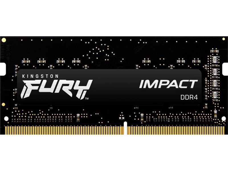Kingston Fury Impact, SO-DIMM, DDR4, 16GB (2 x 8GB), 3200MHz - schwarz