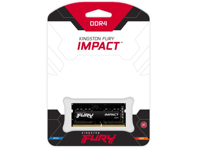 Kingston Fury Impact, SO-DIMM, DDR4, 16GB (1x 16GB) 3200MHz