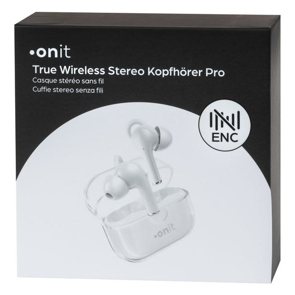 onit True Wireless In-Ear-Kopfhörer Pro Weiss