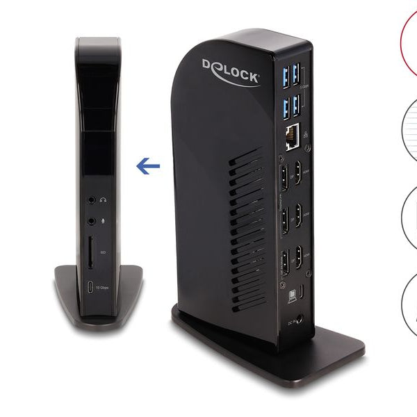 Delock Dockingstation USB Type-C Triple Display 4K PD 96 W