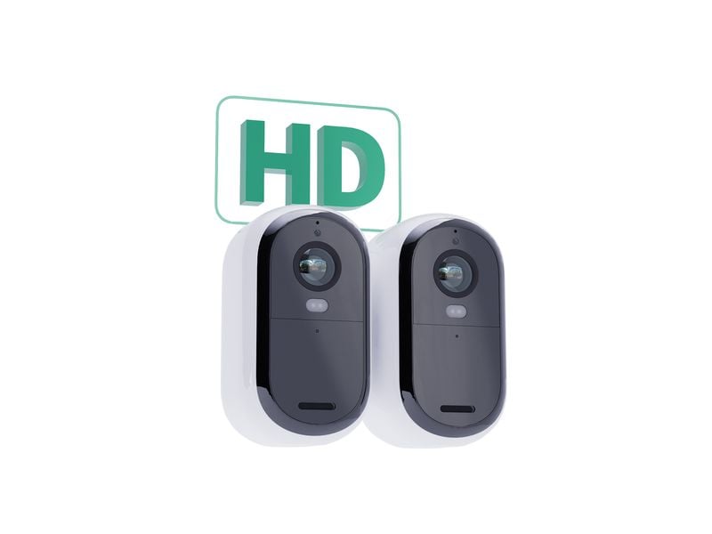 Arlo Outdoor FHD (Gen 2) VMC2250 Weiss, 2er Set mit 2 Halterungen