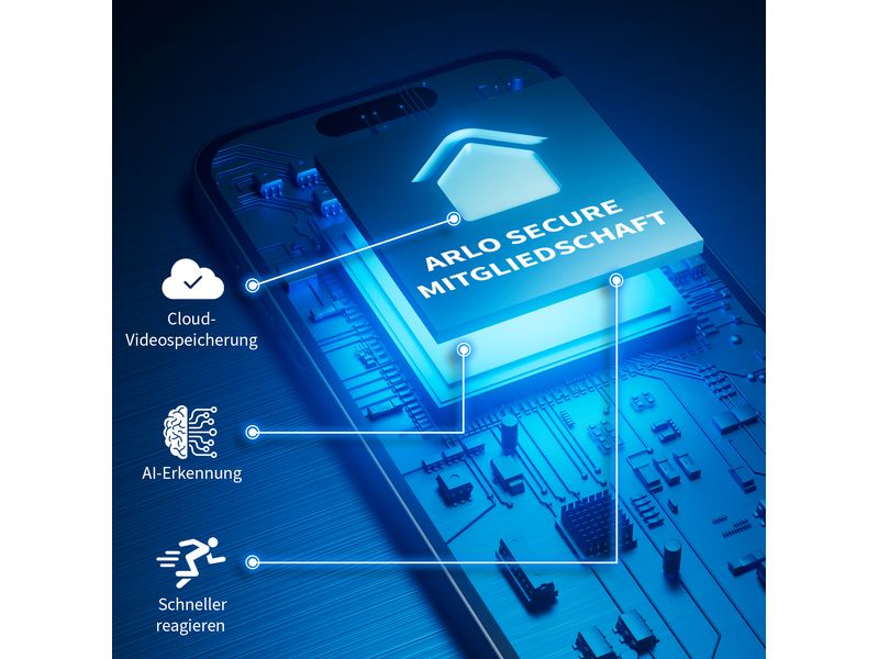 Arlo Essential Outdoor 2K (Gen 2) VMC3350 Weiss, 3er Set