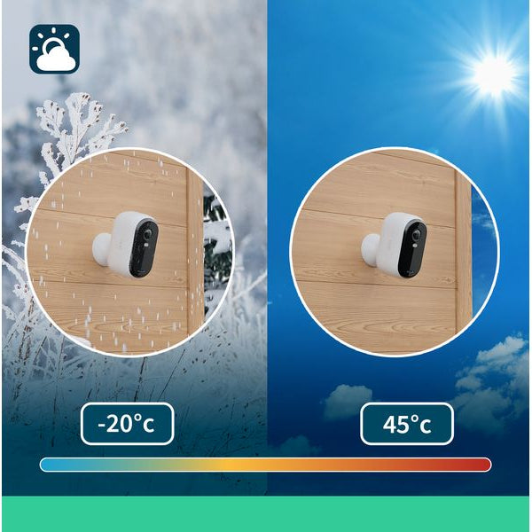 Arlo Essential Outdoor 2K (Gen 2) VMC3350 Weiss, 3er Set