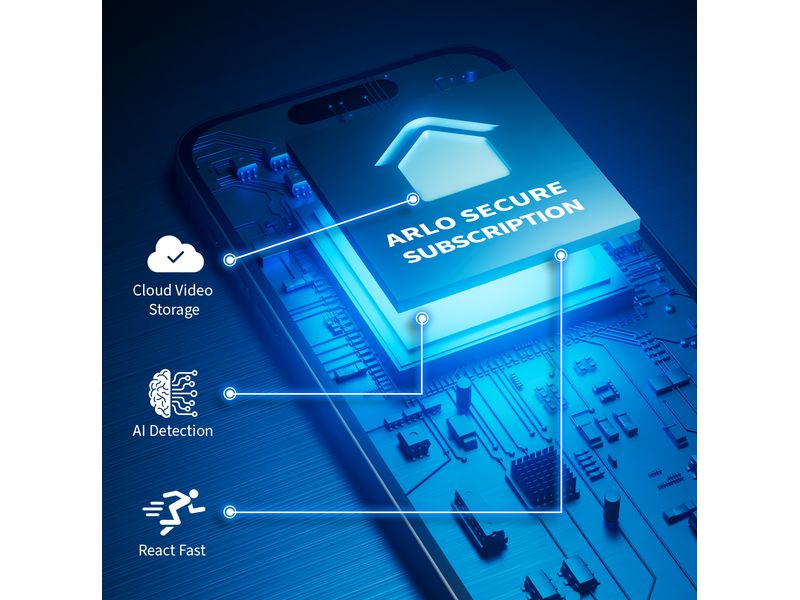 Arlo Essential Outdoor 2K (Gen 2) VMK3350 Solarpanel, 3er Set