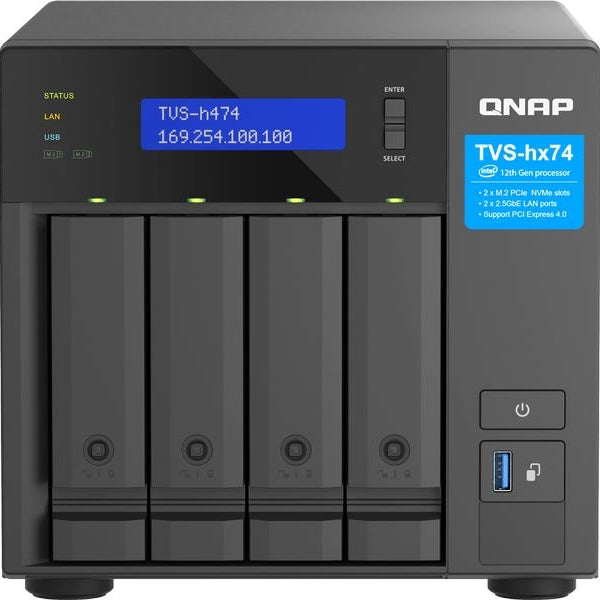 QNAP TVS-h474-PT-8G 4-bay