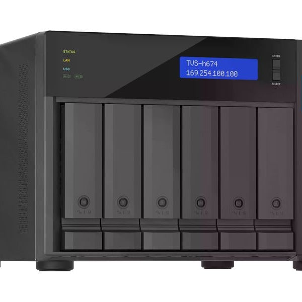 QNAP NAS TVS-h674-i3-16G 6-bay
