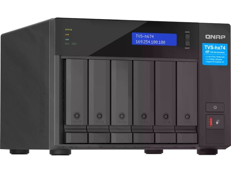 QNAP NAS TVS-h674-i3-16G 6-bay