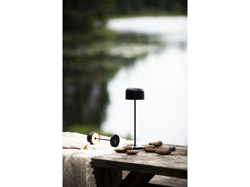 Konstsmide Tischleuchte Lille USB, 2200 / 2700 K, 3.5 W, Schwarz