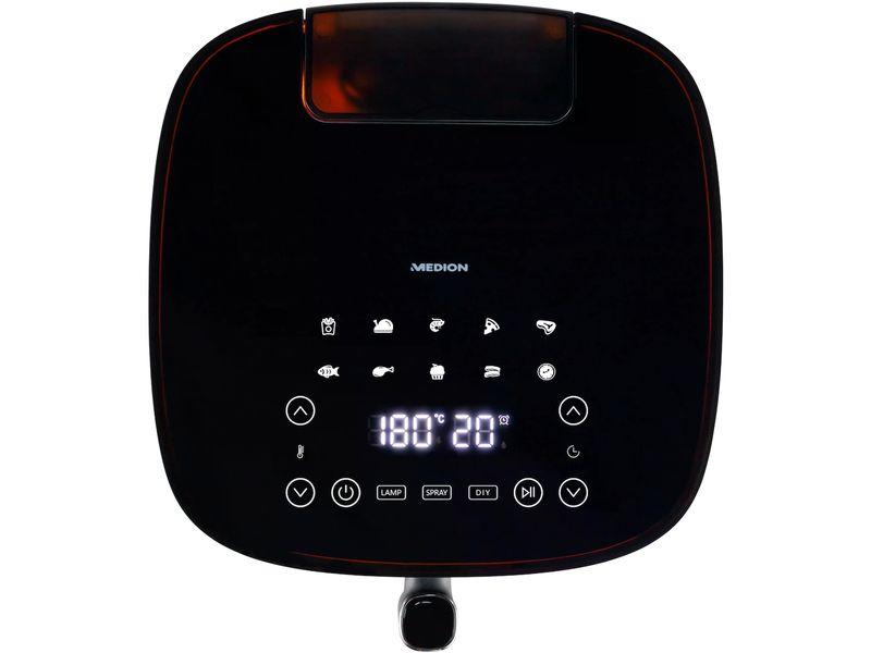 Medion Heissluft-Fritteuse MD 11780 5 l, Schwarz