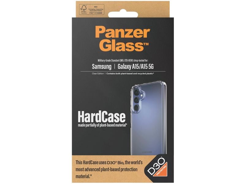 Panzerglass Back Cover HardCase D3O Galaxy A15/Galaxy A15 5G Transparent