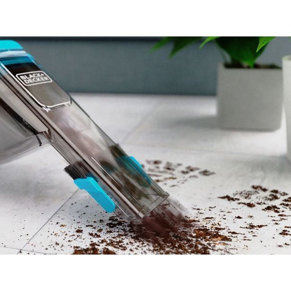 BLACK+DECKER Akku-Handsauger NVD215J-QW Hellblau/Schwarz