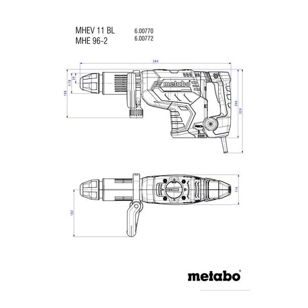 Metabo Bohr-Meisselhammer MHEV11BL