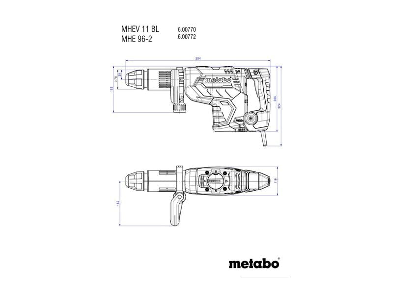 Metabo Bohr-Meisselhammer MHEV11BL