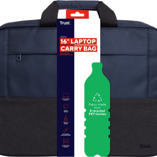 Trust Notebooktasche Lisboa Blau, 16 