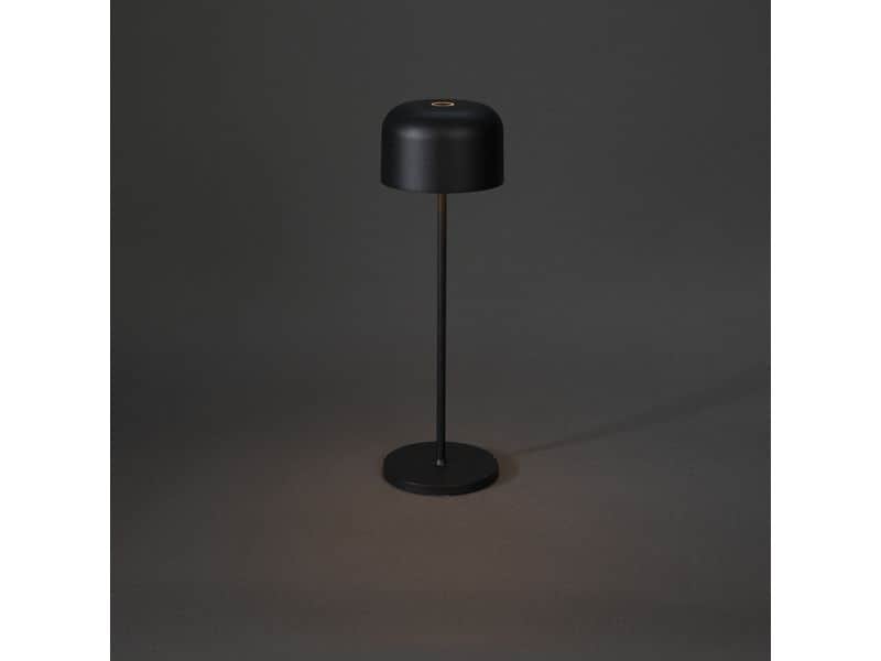 Konstsmide Tischleuchte Lille USB, 2200 / 2700 K, 3.5 W, Schwarz