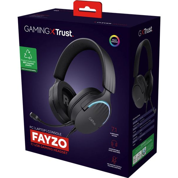 Trust Headset GXT 490 FAYZO Schwarz