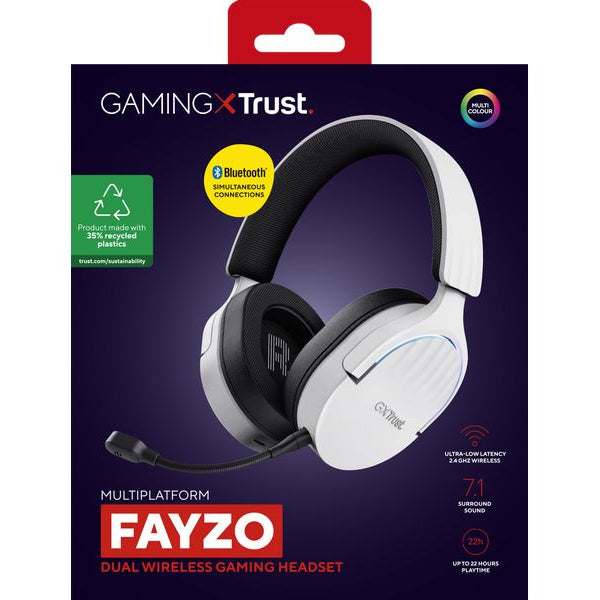 Trust Headset GXT 491W FAYZO Schwarz/Weiss