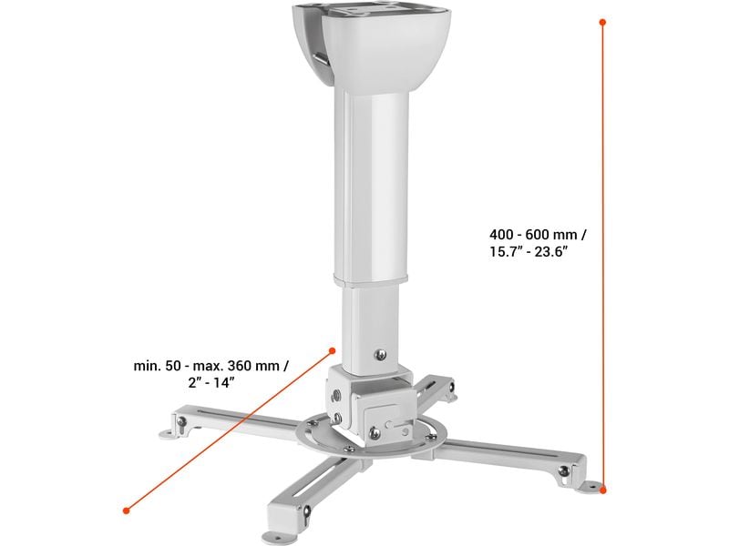 Celexon Deckenhalterung MultiCel 4060 Pro Weiss
