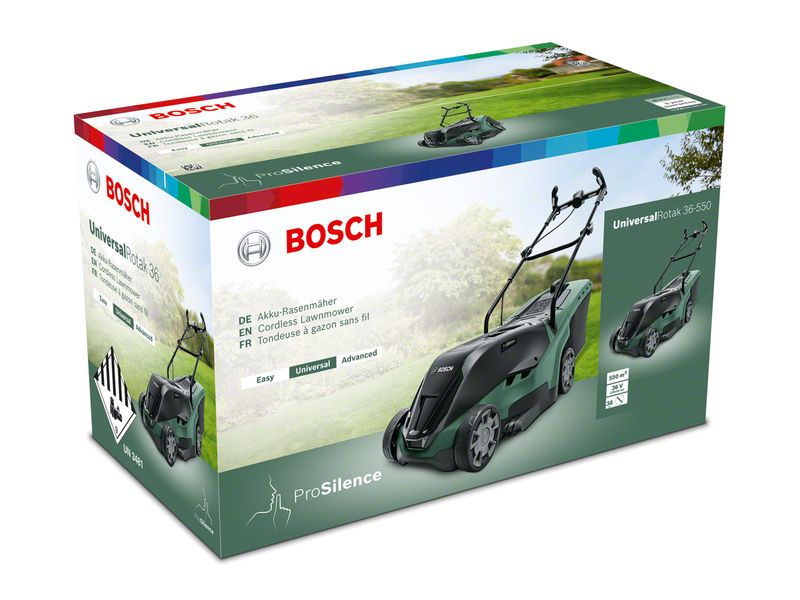 Bosch Akku-Rasenmäher UniversalRotak 36-550 SET