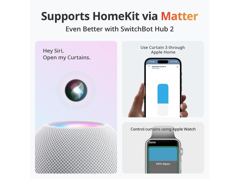 SwitchBot Curtain 3, Weiss