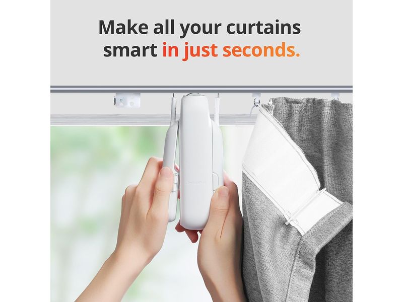 SwitchBot Curtain 3, U Schiene, Weiss