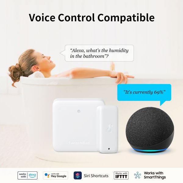 SwitchBot Wi-Fi Thermometer & Hygrometer, Weiss