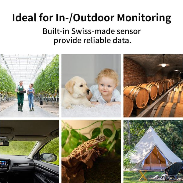 SwitchBot Wi-Fi Thermometer & Hygrometer, Weiss