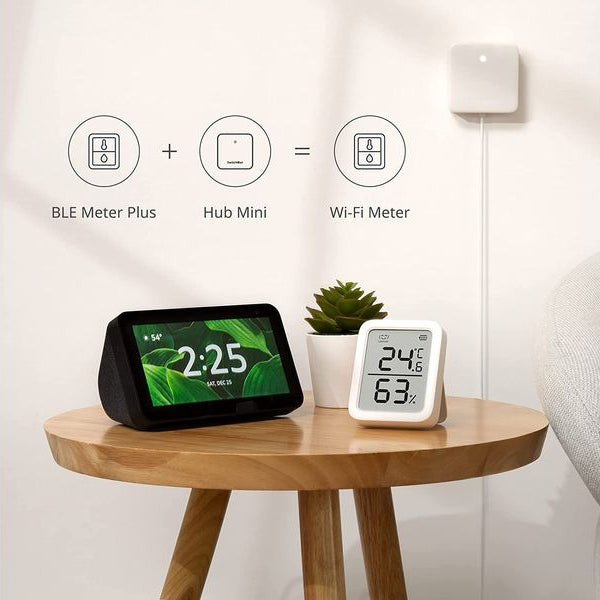 SwitchBot Smartes Innen-Thermometer, Weiss, Bluetooth