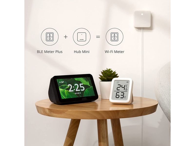 SwitchBot Smartes Innen-Thermometer, Weiss, Bluetooth