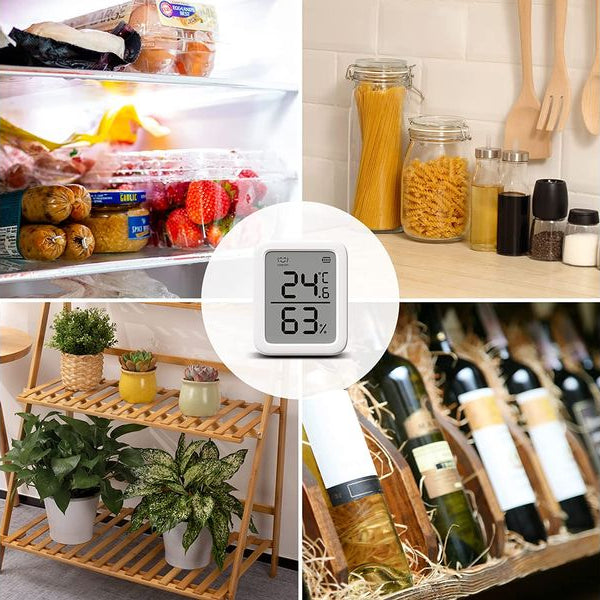 SwitchBot Smartes Innen-Thermometer, Weiss, Bluetooth