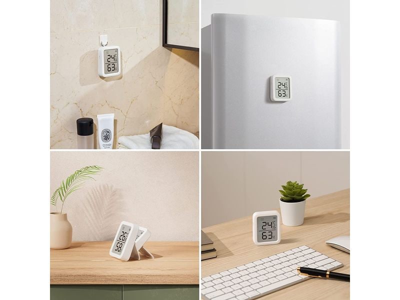 SwitchBot Smartes Innen-Thermometer, Weiss, Bluetooth