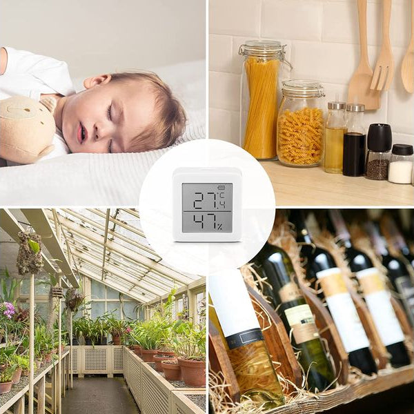 SwitchBot Smartes Innen-Thermometer, Weiss