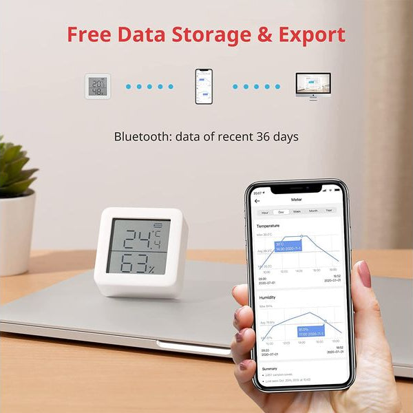 SwitchBot Smartes Innen-Thermometer, Weiss