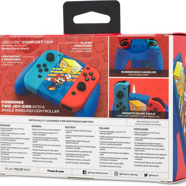 Power A Joy-Con Comfort Grip Mystery Block Mario