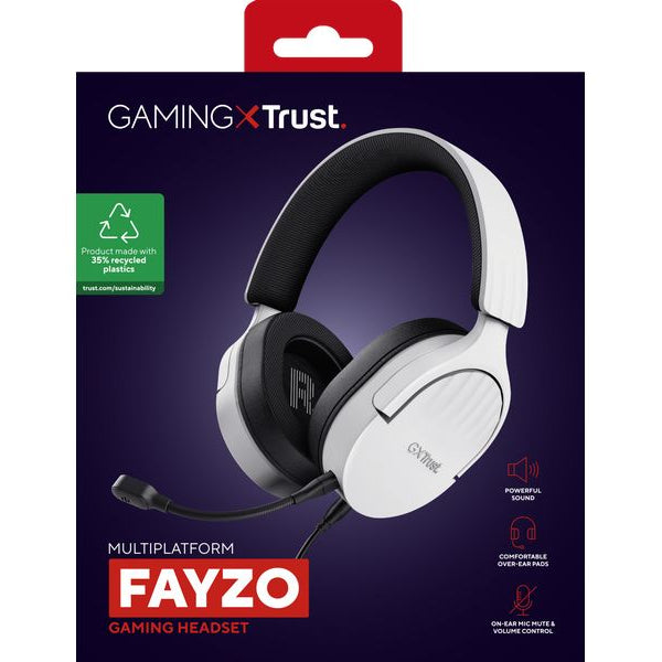 Trust Headset GXT 489W FAYZO Schwarz/Weiss