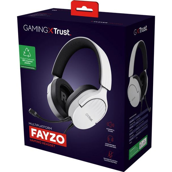 Trust Headset GXT 489W FAYZO Schwarz/Weiss