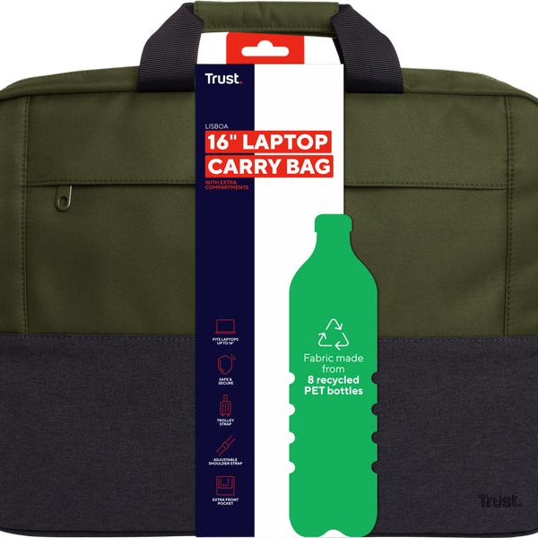 Trust Notebooktasche Lisboa Grün, 16 