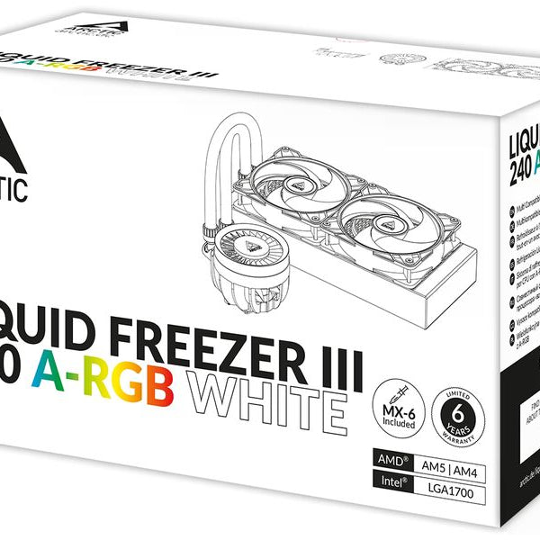Arctic Cooling Wasserkühlung Liquid Freezer III 240 A-RGB Weiss
