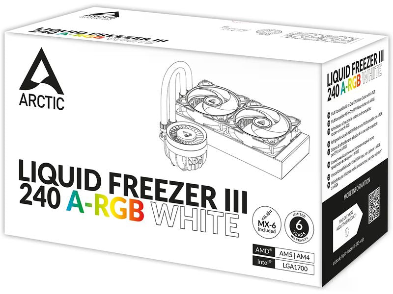Arctic Cooling Wasserkühlung Liquid Freezer III 240 A-RGB Weiss