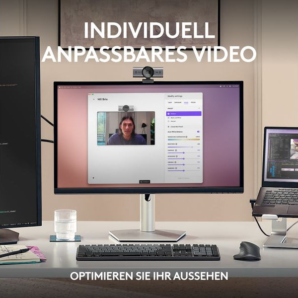 Logitech Webcam MX Brio 4K Pale Grey