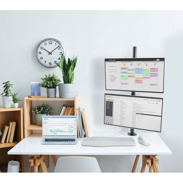 Kensington Vertikaler Dual Monitorarm bis 9 kg – Schwarz