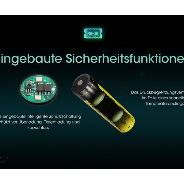 Nitecore Akku Li-Ion Akku Typ 18650 NL1836 HP