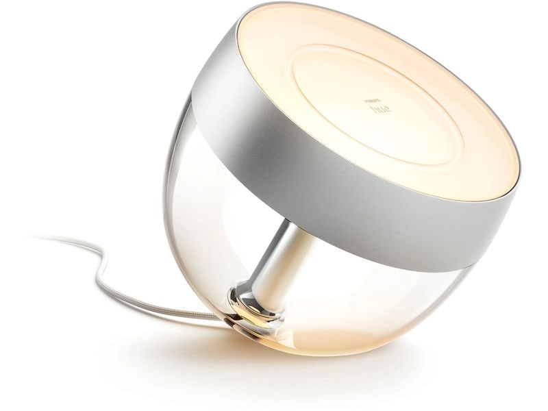Philips Hue Tischleuchte White &amp; Color Ambiance Iris Silber