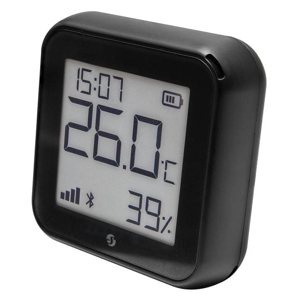 Shelly WLAN-Luftfeuchte- und Temperatursensor H&T Gen3, Schwarz