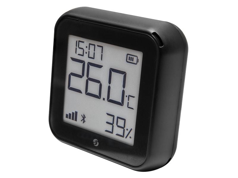 Shelly WLAN-Luftfeuchte- und Temperatursensor H&T Gen3, Schwarz