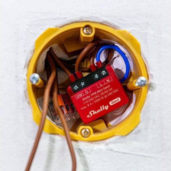 Shelly WLAN-Schaltaktor Mini PM Gen3, 2 Stück